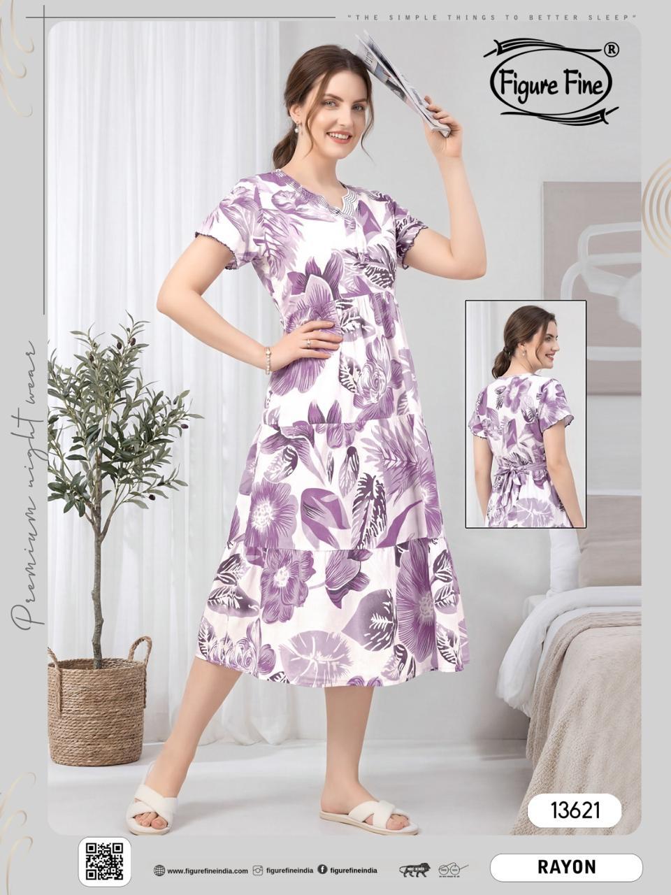 Rayon White-Purple